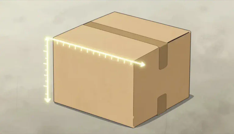 Visual representation of "dimension" - A way of measuring something or describing its size.