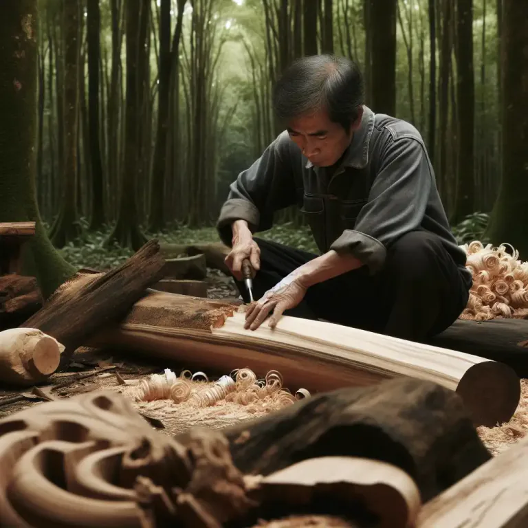 Visual representation of "bark" - To remove the bark from a tree