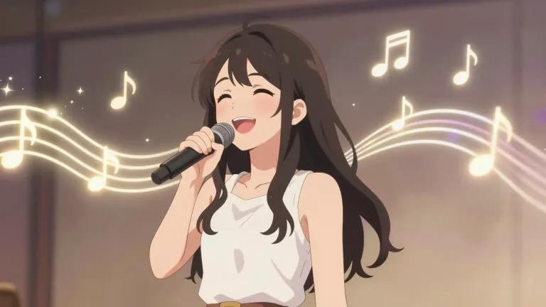 Visual representation of "tuneful" - Having a pleasant and melodic sound