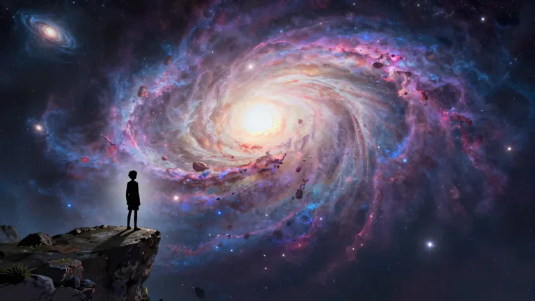 Visual representation of "enormity" - The very big size or extent of something