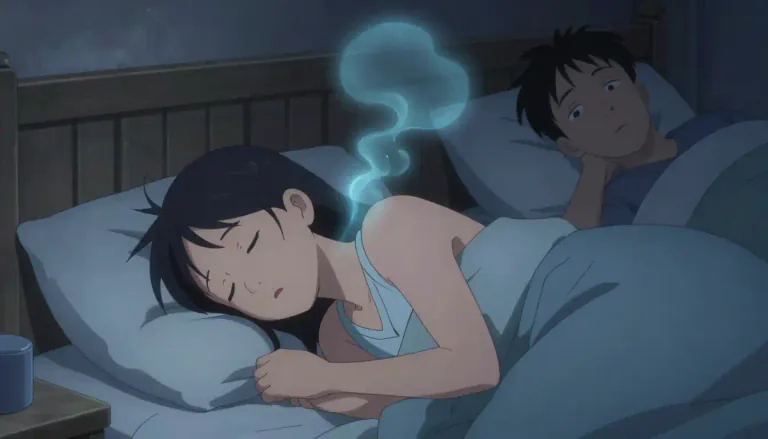 Visual representation of "apnoea" - A condition where a person stops breathing for short periods while sleeping