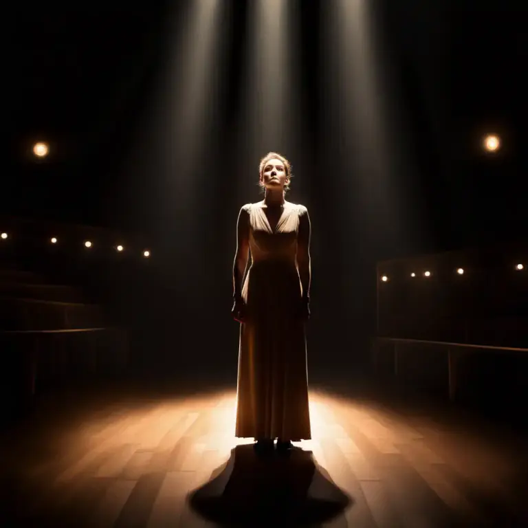 Visual representation of "headlight" - In the context of theatre, a headlight can refer to a spotlight used to specifically illuminate the face or head of a performer.