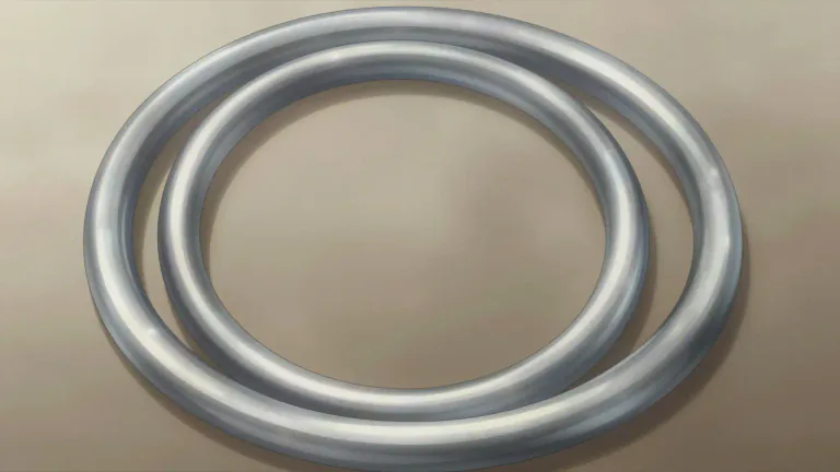 Visual representation of "coaxial" - Relating to the same axis, often used to describe objects or components that are aligned in a concentric manner.