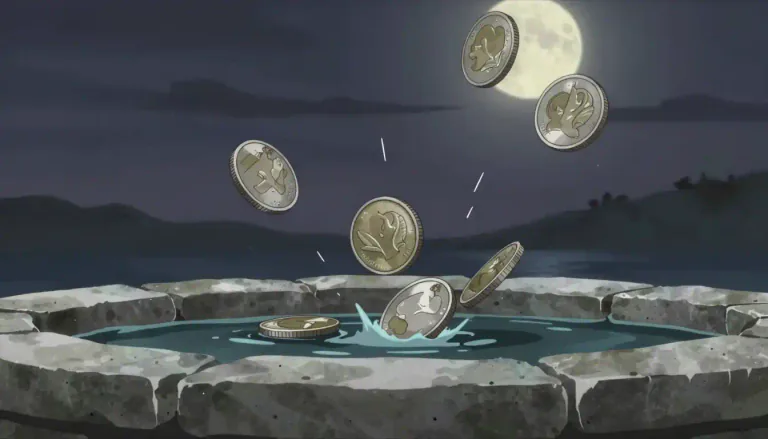 Visual representation of "clink" - A short, sharp, metallic sound