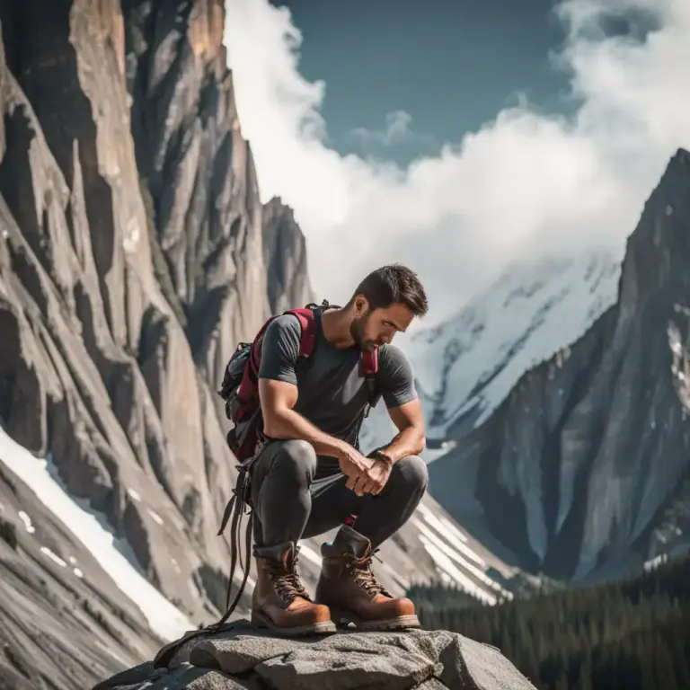 Visual representation of "buckle down" - To prepare yourself to do something difficult.
