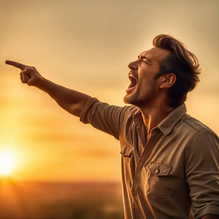 Visual representation of "exclaim" - To speak or write with strong emotion or surprise