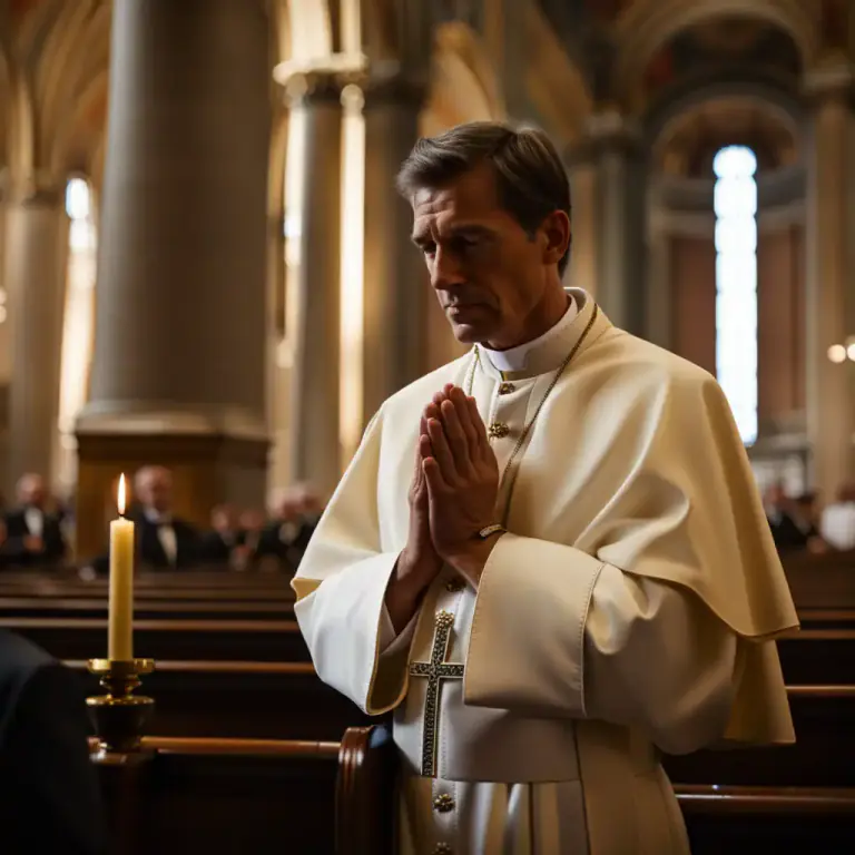 Visual representation of "Roman Catholic" - A member of the Christian church that is based in Vatican city, Rome, led by the Pope.