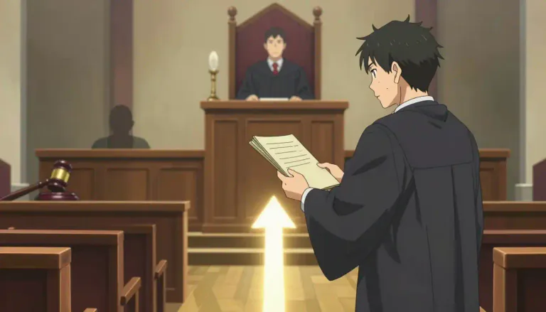 Visual representation of "appeal" - A request to a higher court to review a lower court's decision