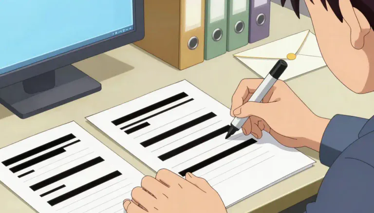 Visual representation of "redact" - To edit a piece of writing or a document, usually to prepare it for publication