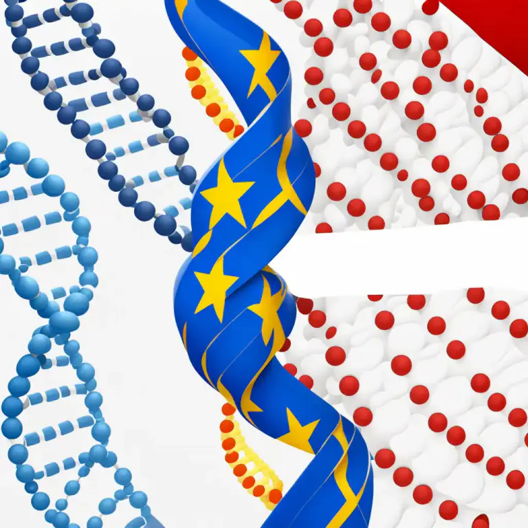 Visual representation of "admixture" - The presence of individuals from two or more previously separated populations within a population