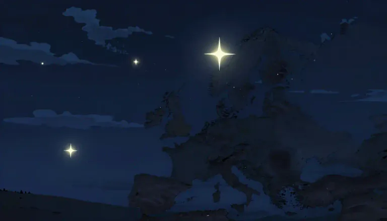 Visual representation of "glow" - To produce or reflect light in the dark