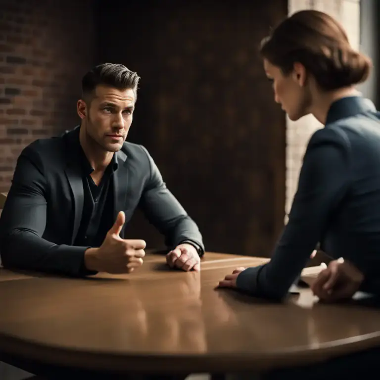 Visual representation of "wring out of" - To apply pressure to get something from someone, usually by persuasion