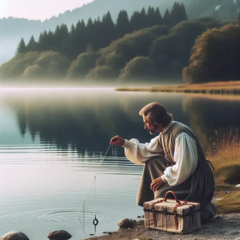 Visual representation of "plumb" - To measure the depth of something