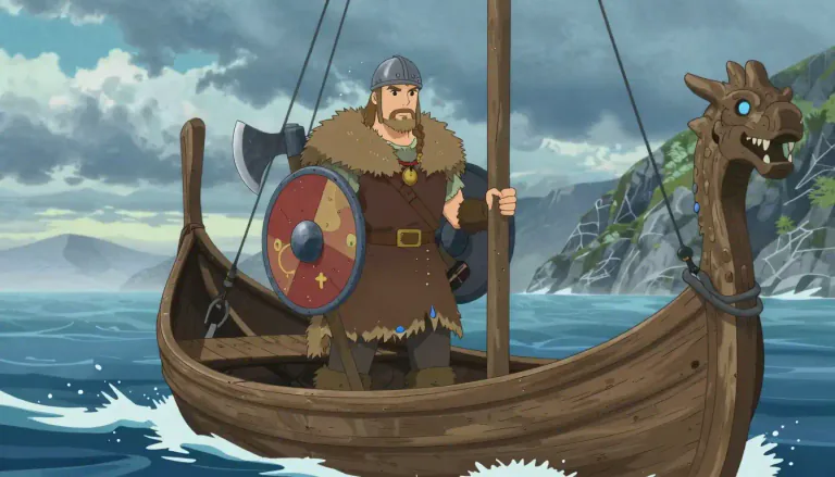 Visual representation of "viking" - A seafaring person from the Scandinavian countries during 8th - 11th century