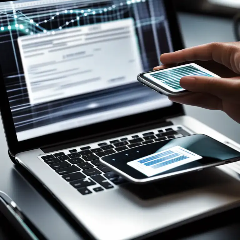 Visual representation of "sync" - To transfer digital files from one device to another