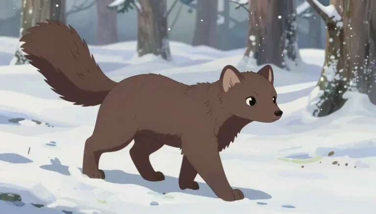 Visual representation of "sable" - A small carnivorous mammal from Europe and Asia that is valued for its fur.