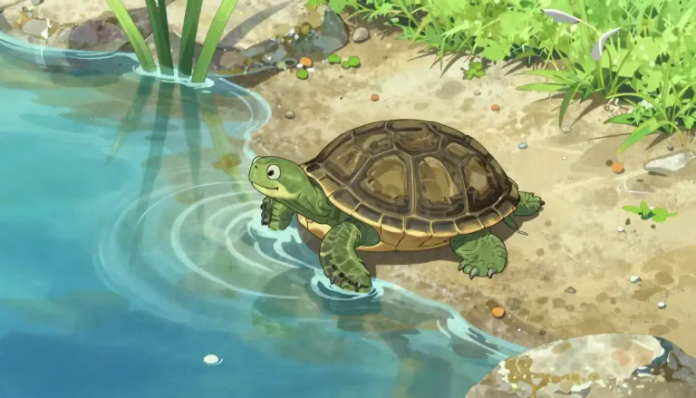Visual representation of "amphibious" - Able to live both on land and in water