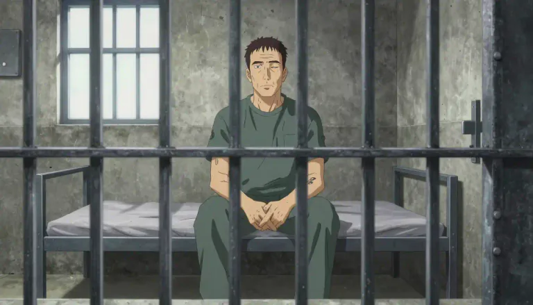 Visual representation of "lifer" - A person who has been given a life sentence in prison or who has decided to stay in the same job for their whole career