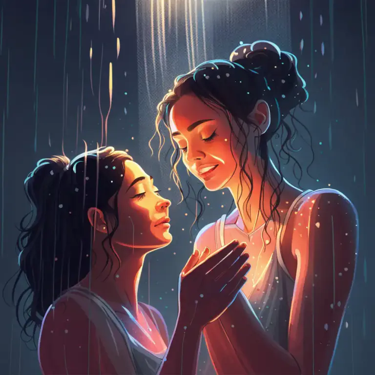 Visual representation of "kill somebody/something with kindness" - To be extremely kind to someone so that they feel overwhelmed or unable to respond negatively