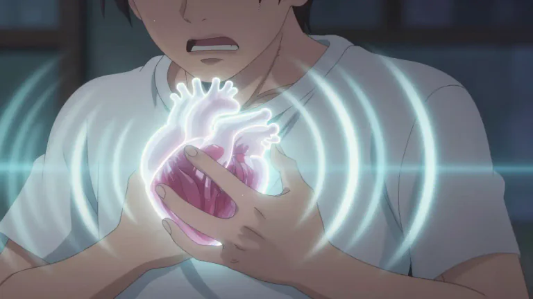 Visual representation of "throb" - To beat or pulse strongly