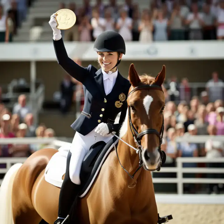 Visual representation of "dressage" - A competition involving dressage