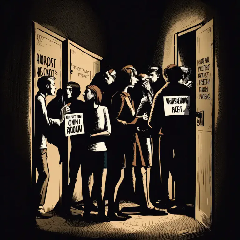 Visual representation of "underground" - Kept secret and known or shared by only a few people