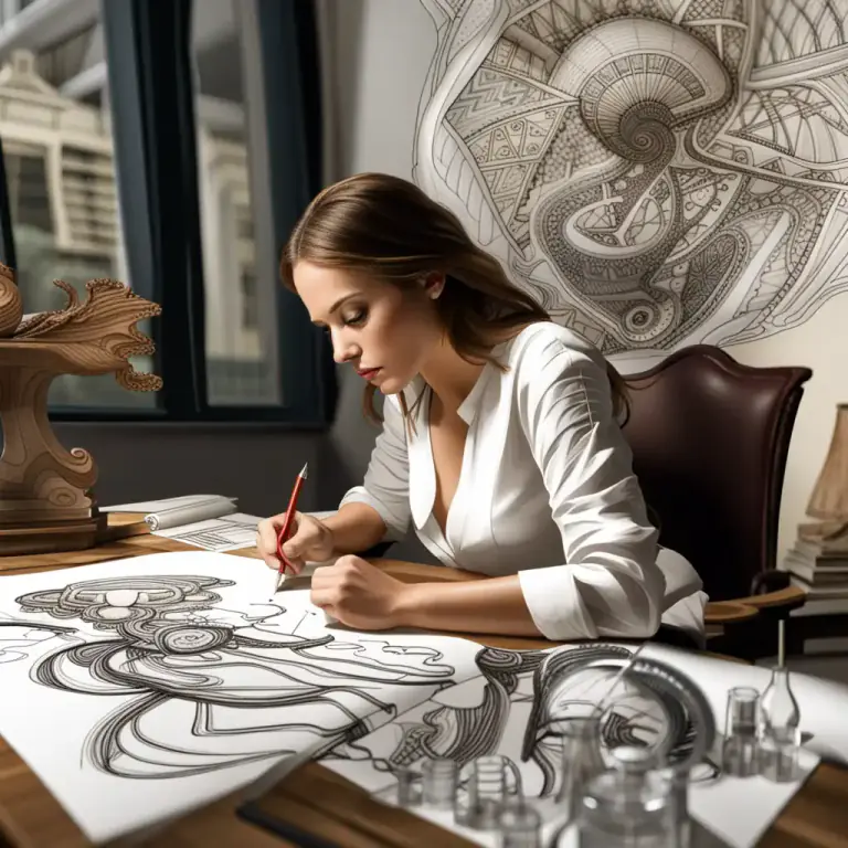 Visual representation of "creativity" - The ability to invent or create something original or imaginative.