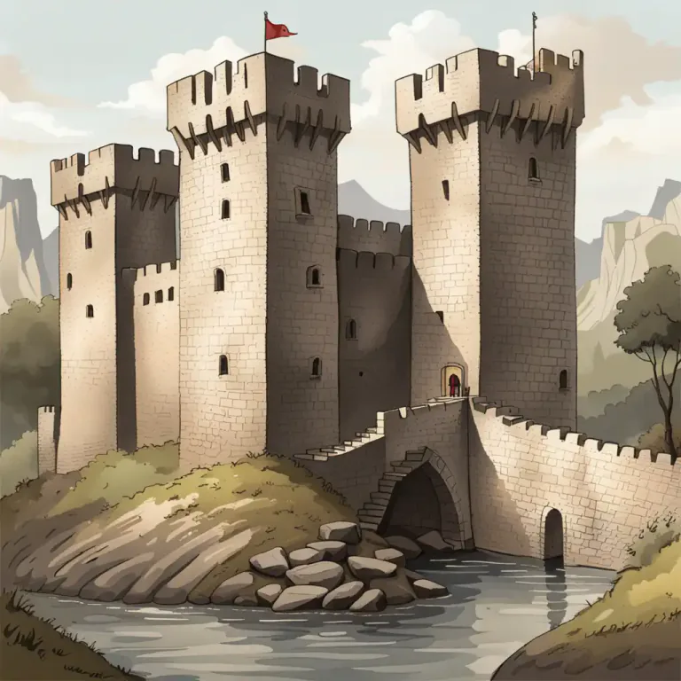 Visual representation of "stronghold" - A place that has been fortified so as to protect it against attack