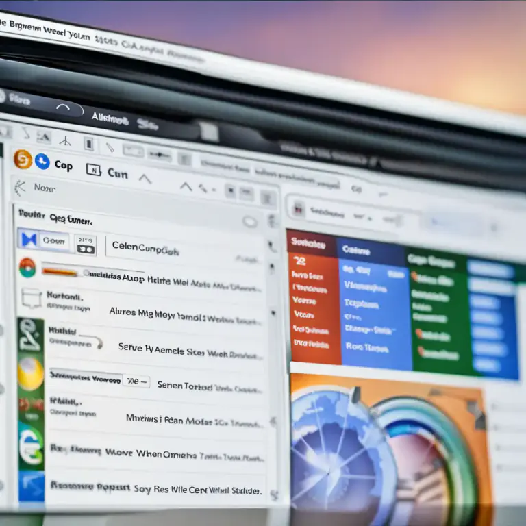Visual representation of "tab" - A separate section of a web browser interface or application interface.