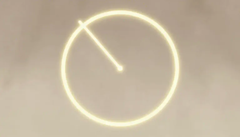 Visual representation of "radian" - A unit for measuring angles. One radian is the angle made when the length of the radius is wrapped along the circle's edge.