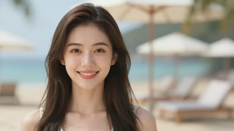 Visual representation of "photogenic" - Looking attractive in photos or on camera