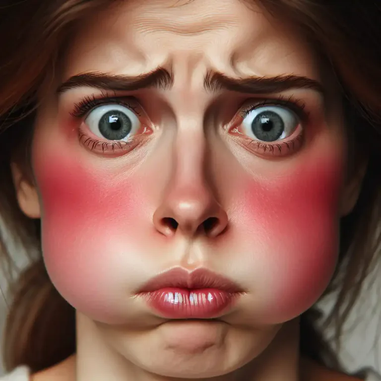 Visual representation of "apoplectic" - Having characteristics of stroke or apoplexy in appearance