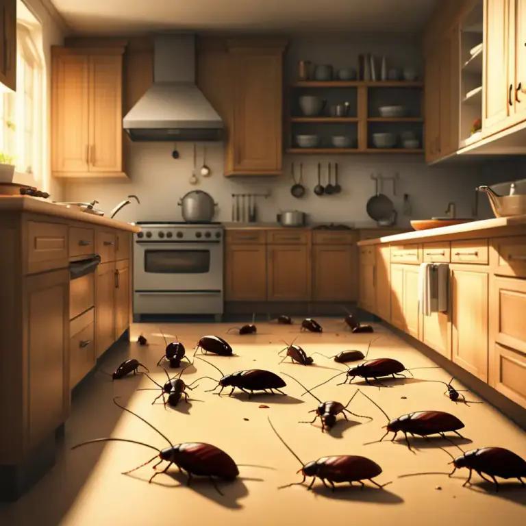 Visual representation of "roach" - A kind of black or brown insect that is a household pest
