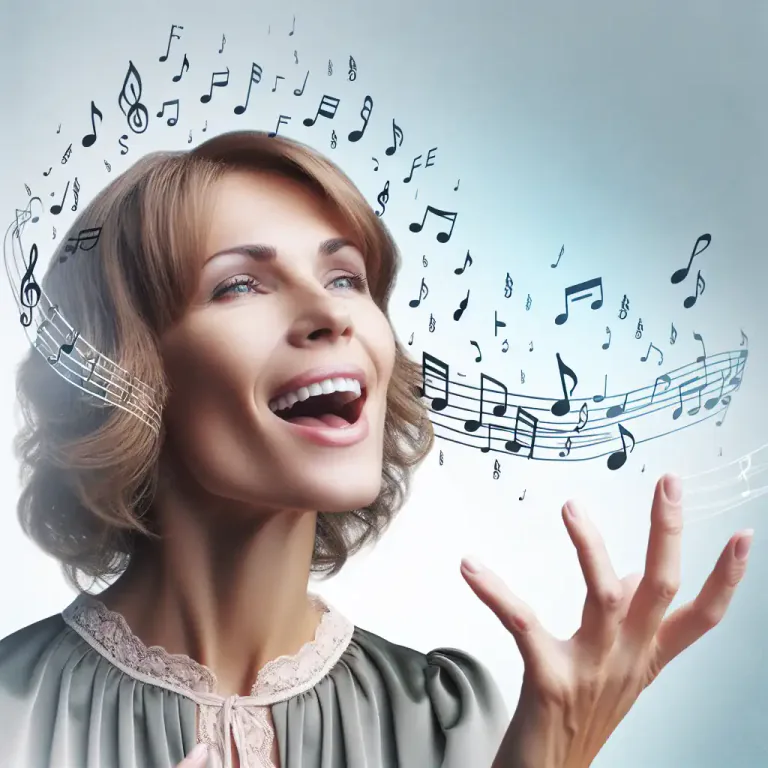 Visual representation of "lilt" - To speak, sing, or play music in a rhythm that has a pattern of pleasant rises and falls.