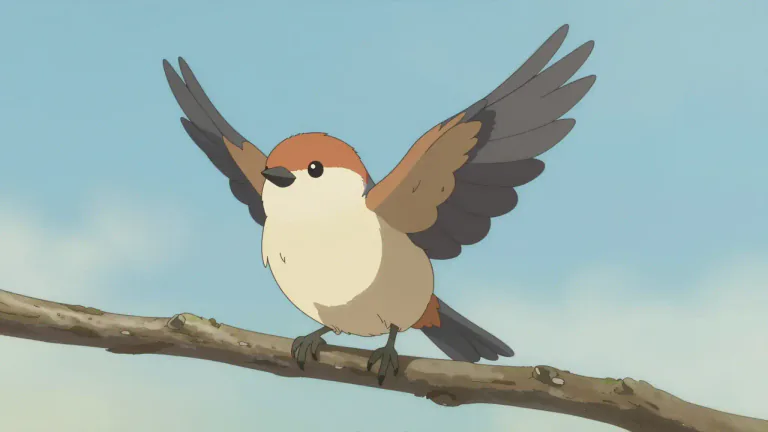 Visual representation of "bird" - A creature with feathers and beak, typically able to fly.