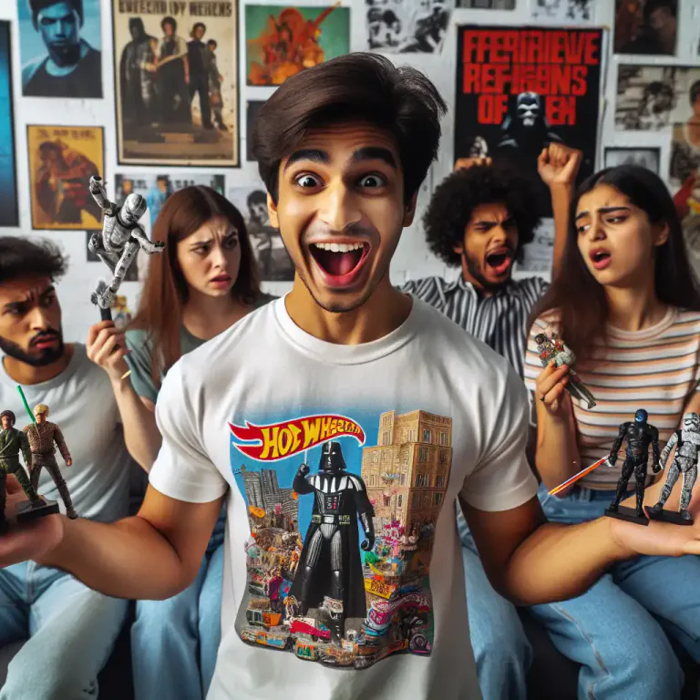 Visual representation of "fanboy" - A person who is obsessed with a specific product, person, or idea, often to a degree that is seen as annoying or excessive by others.