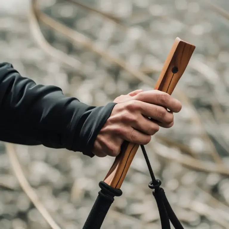 Visual representation of "pull back" - to gently pull on something to stretch it