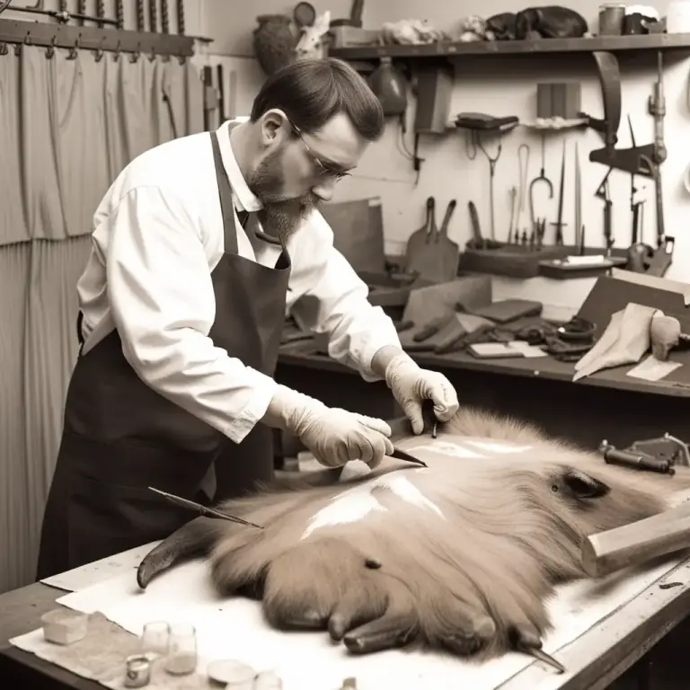 Visual representation of "flesh" - Remove the flesh from the skin of a carcass