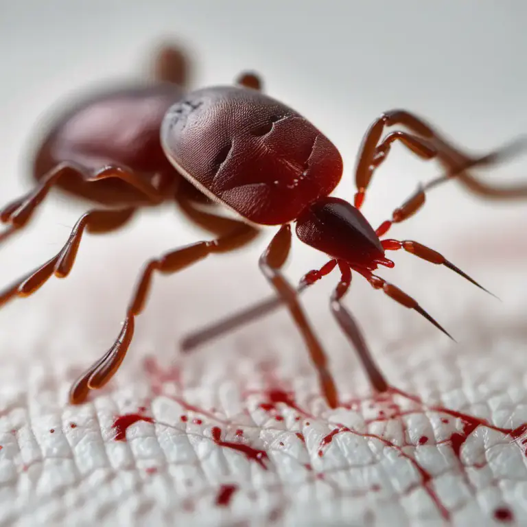 Visual representation of "tick" - A very small insect that bites people and animals and sucks their blood.