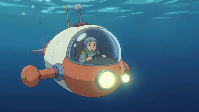 Visual representation of "submersible" - A type of vehicle or machine that can go under water, usually used for research or work purposes.