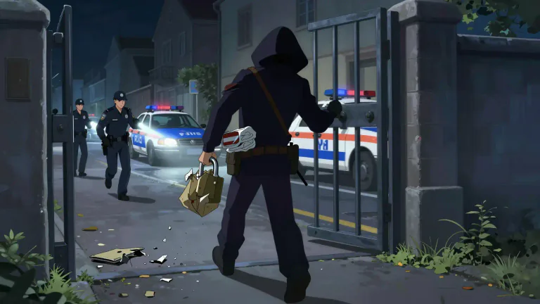 Visual representation of "lawbreaker" - A person who breaks or disobeys the law
