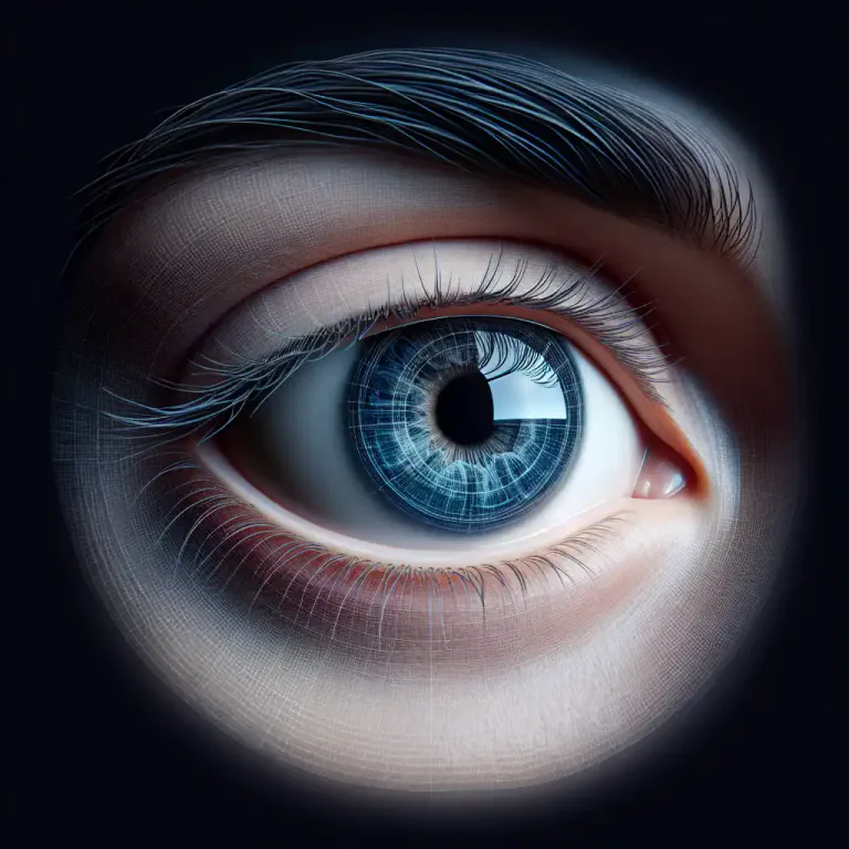 Visual representation of "keep an eye on somebody/something" - To watch somebody or something closely