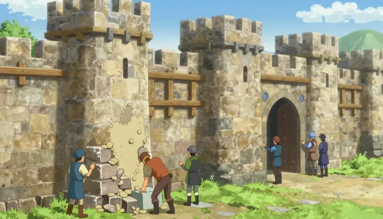 Visual representation of "fortify" - To make stronger, especially in order to protect