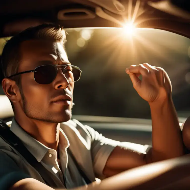 Visual representation of "sunshade" - A part on a vehicle or device that protects the user from direct sunlight.