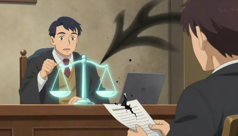 Visual representation of "prejudicial" - Harming or lessening something