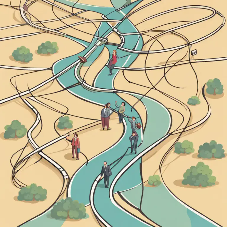 Visual representation of "at the end of the day" - Finally, after considering everything