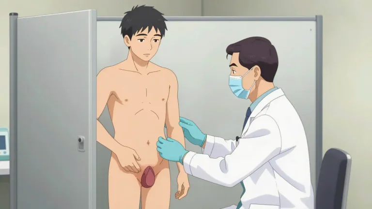 Visual representation of "scrotum" - The pouch of skin containing the testicles in male animals, including humans.