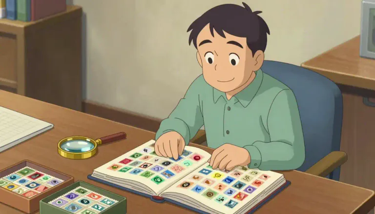 Visual representation of "collector" - A person who collects things as a hobby