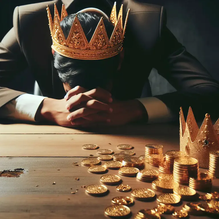 Visual representation of "nemesis" - A punishment or defeat that is deserved and cannot be avoided