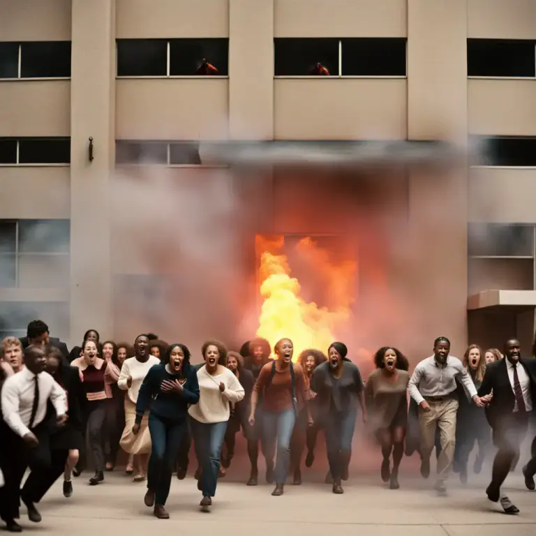 Visual representation of "die/fall/drop like flies" - To quickly leave or disappear from a place